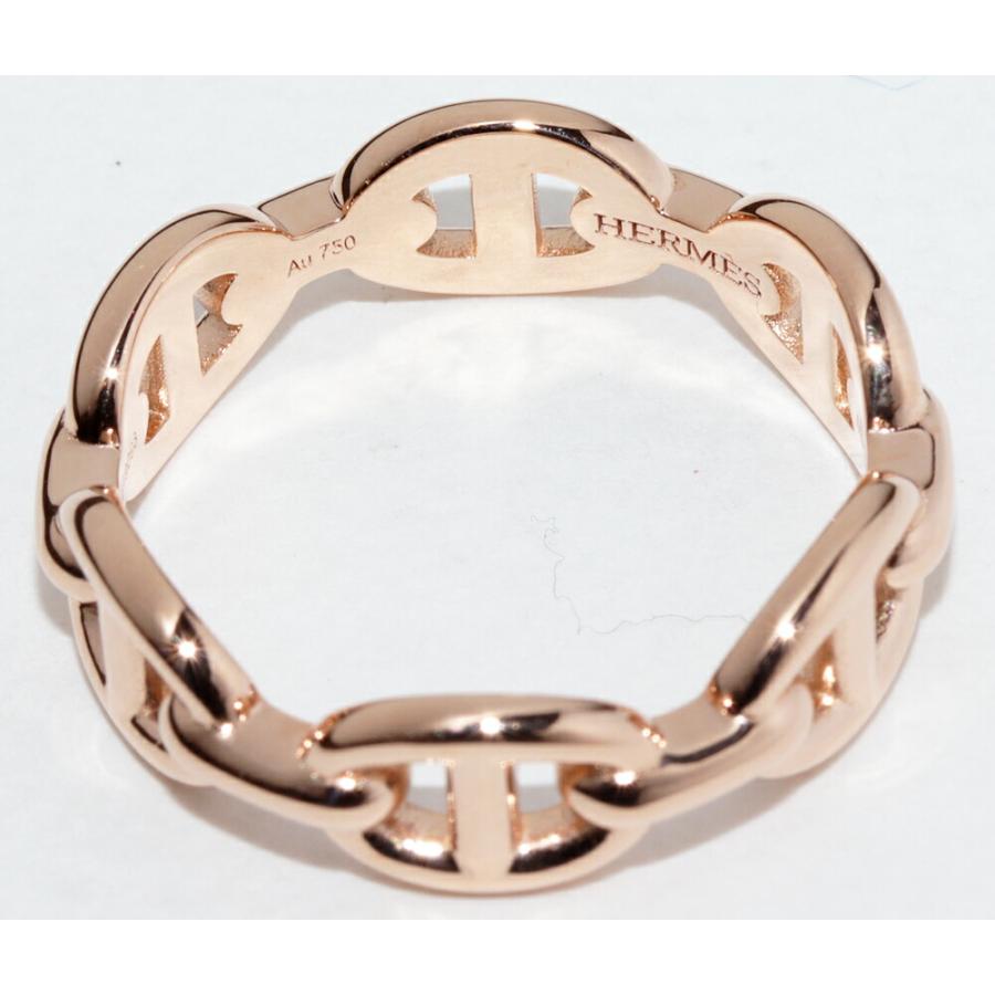 HERMES（エルメス） 指輪 K18PG シェーヌダンクル アンシェネリング PM