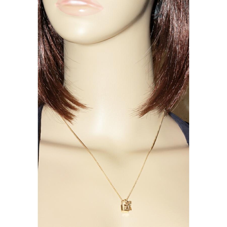 ルイヴィトン K18PG パンダンティフ ロックイット ネックレス