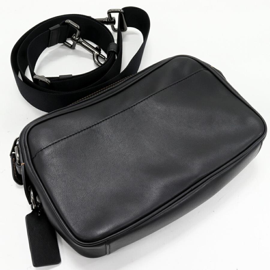 COACH（コーチ） ショルダーバッグ グラハム カーフ 黒 セカンドバッグ