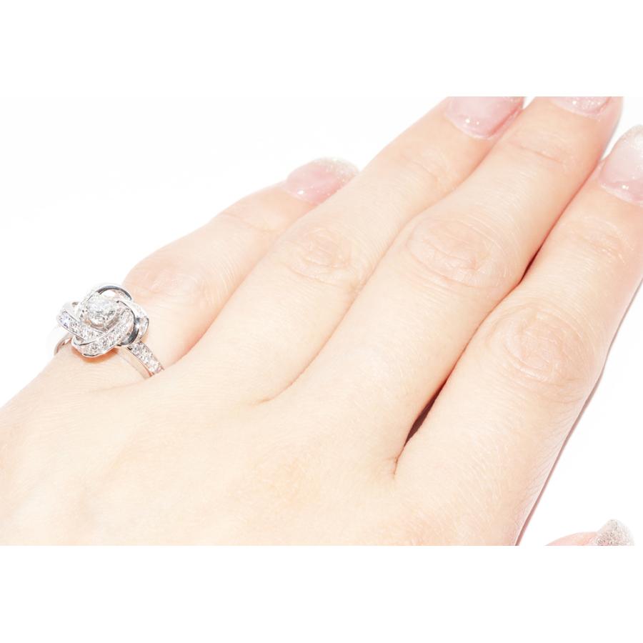 ブシュロン 指輪 K18WG ダイヤ0.33ct パヴェダイヤ アバ ピヴォワンヌ