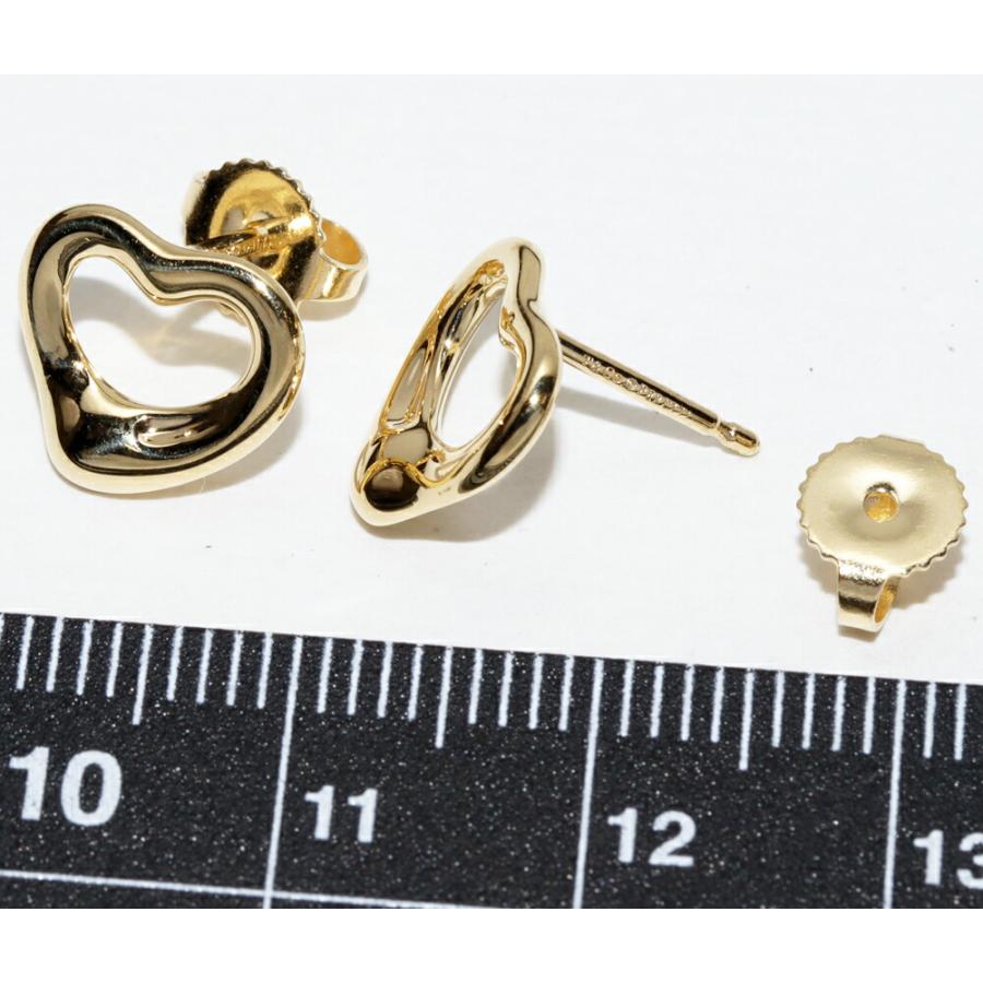ティファニー ピアス K18YG エルサペレッティ オープンハートピアス  