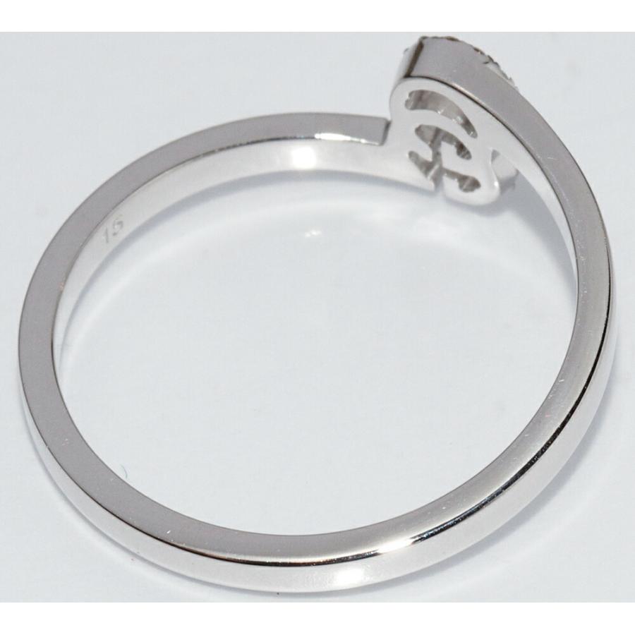 GUCCI（グッチ） K18WG ダイヤ23P(0.05ct) GGランニングリング #15