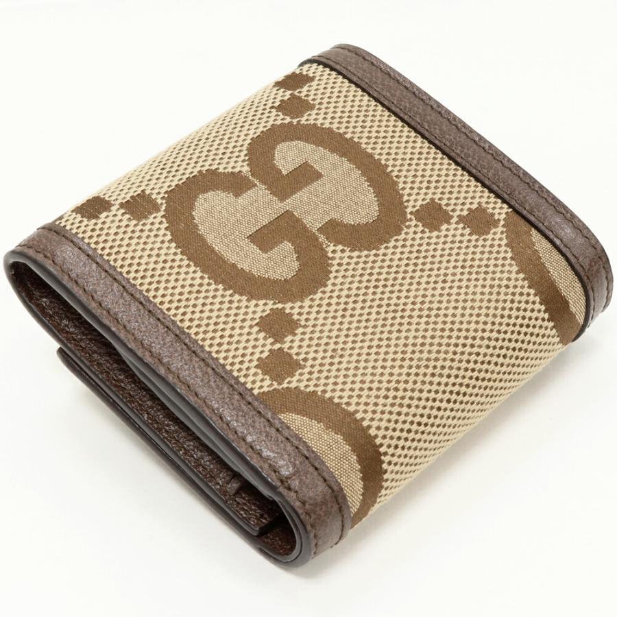 GUCCI（グッチ） 二つ折り財布(小銭入れあり) ジャンボGG バンブー