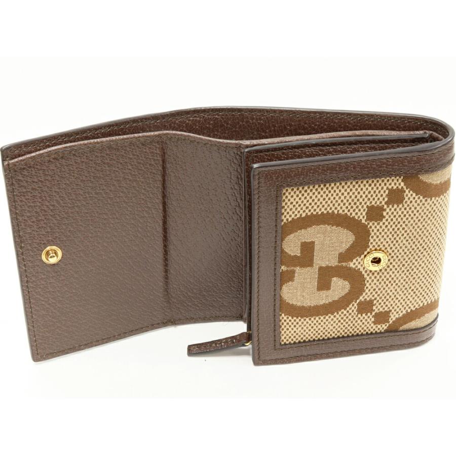 GUCCI（グッチ） 二つ折り財布(小銭入れあり) ジャンボGG バンブー