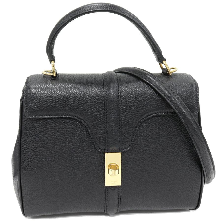 極美品　CELINE セリーヌ 16 セーズ　スモール グレインドカーフスキン CELINE（セリーヌ） ショルダーバッグ 16 セーズ スモール グレインド