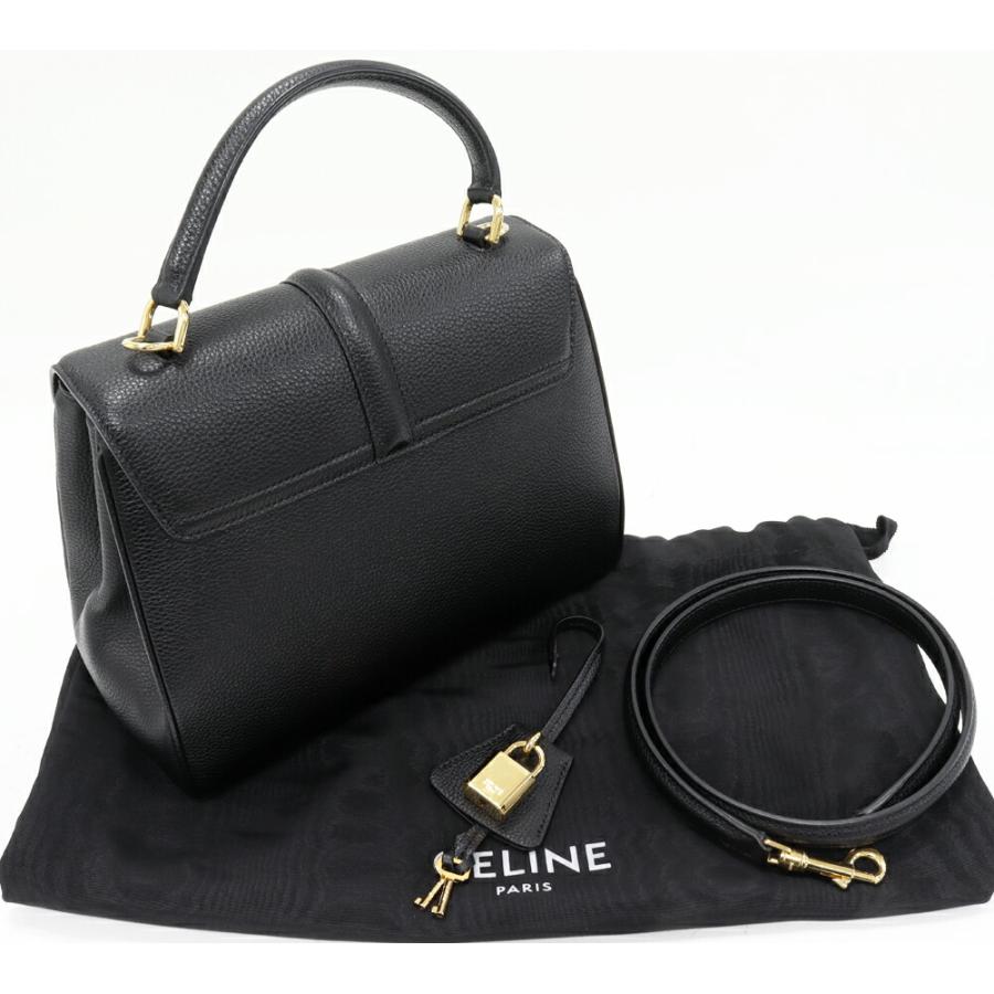 極美品　CELINE セリーヌ 16 セーズ　スモール グレインドカーフスキン CELINE（セリーヌ） ショルダーバッグ 16 セーズ スモール グレインド