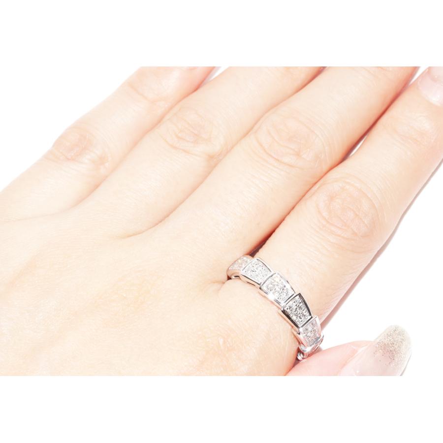 BVLGARI（ブルガリ） K18WG ダイヤ セルペンティ ヴァイパー リング 