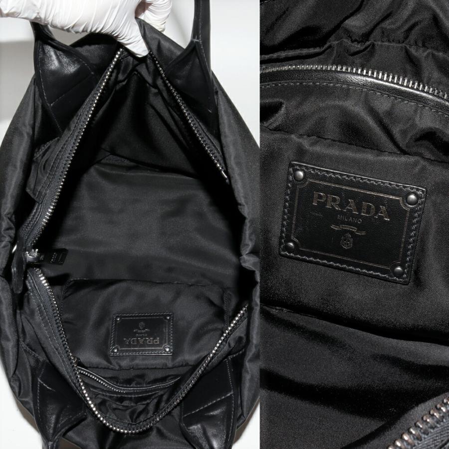 PRADA プラダ トートバッグ テスートナッパ ナイロンxナッパレザー  