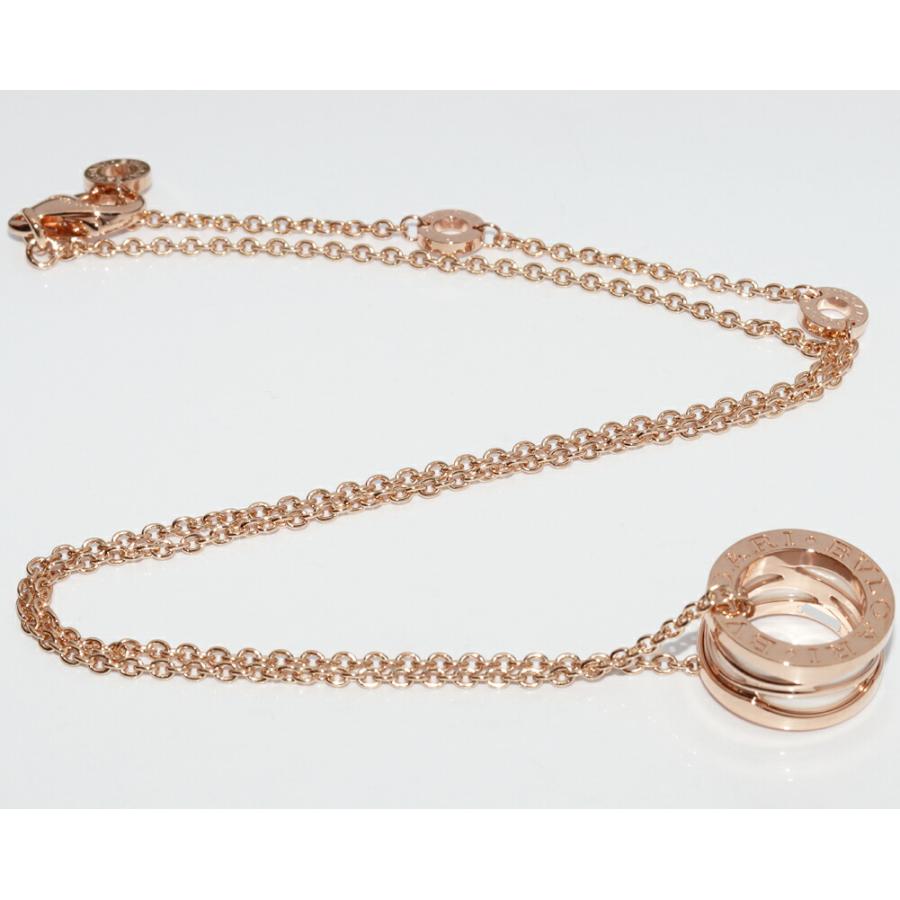 ブルガリ ビーゼロワン ペンダント 白セラミック K18 PG ネックレス BVLGARI（ブルガリ） ペンダントネックレス K18PG ホワイトセラミック