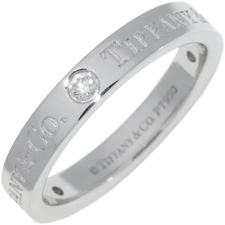 ティファニー 指輪 Pt950 ダイヤ3P(0.07ct) T&CO.バンドリング