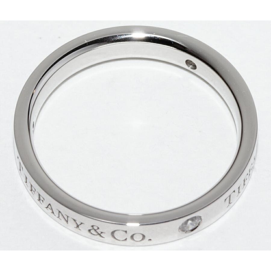 ティファニー 指輪 Pt950 ダイヤ3P(0.07ct) T&CO.バンドリング