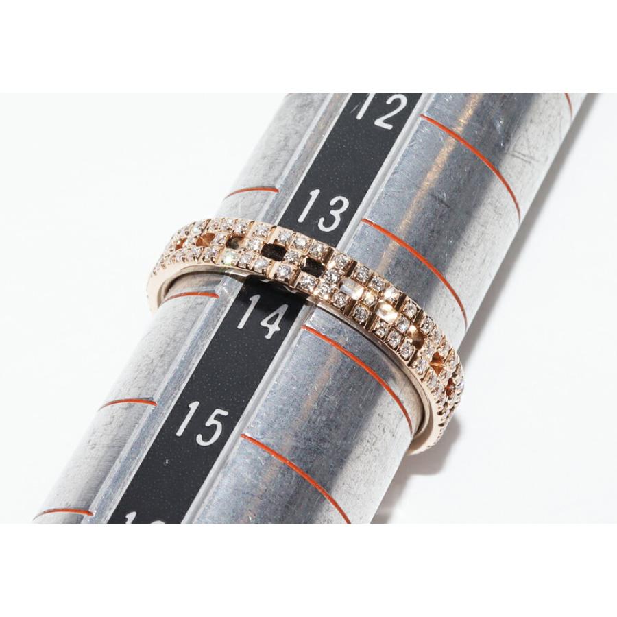 TIFFANY&Co. ティファニーT ナローリング　23号k18 ティファニー TIFFANY＆CO Tワンナローダイヤリング ピンク
