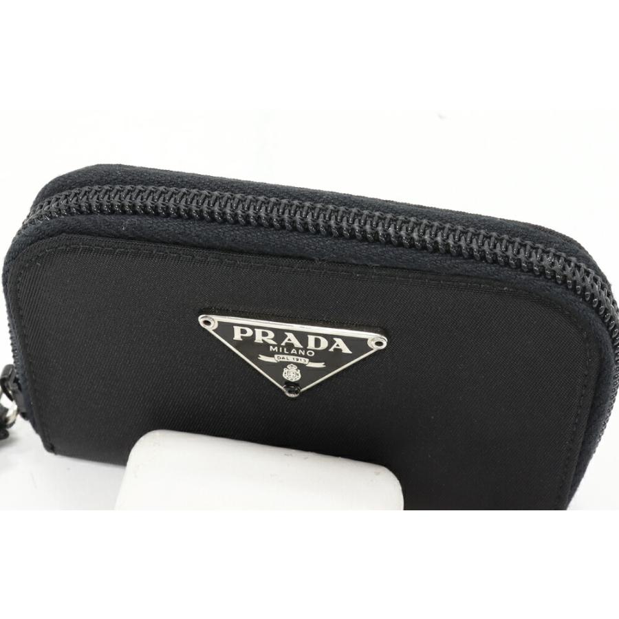 PRADA 6連キーケースブラック ナイロン 【公式通販】