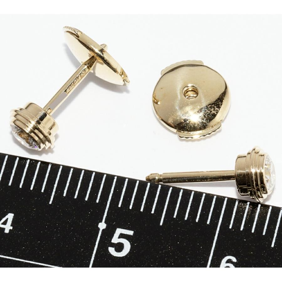 Cartier カルティエ ピアス K18YG ダイヤ2P(0.26ct) ダムール