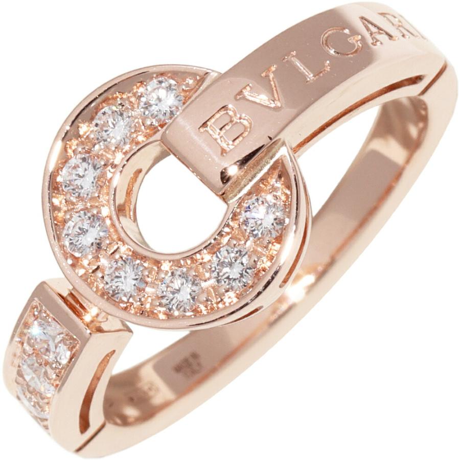 BVLGARI（ブルガリ） 指輪 K18PG パヴェダイヤ0.28ct ブルガリブルガリ