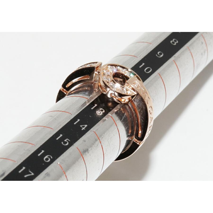 BVLGARI（ブルガリ） 指輪 K18PG パヴェダイヤ0.28ct ブルガリブルガリ