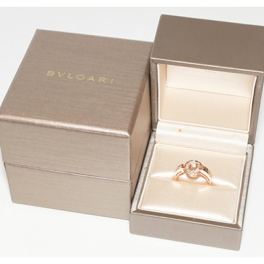 BVLGARI（ブルガリ） 指輪 K18PG パヴェダイヤ0.28ct ブルガリブルガリ