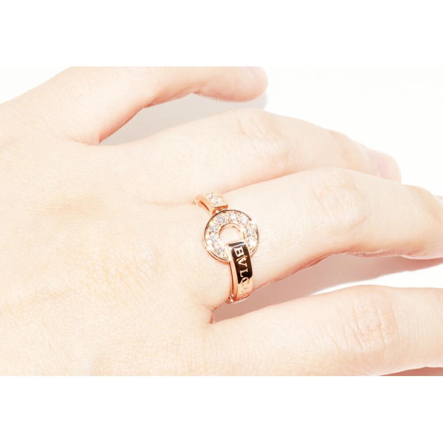 BVLGARI（ブルガリ） 指輪 K18PG パヴェダイヤ0.28ct ブルガリブルガリ