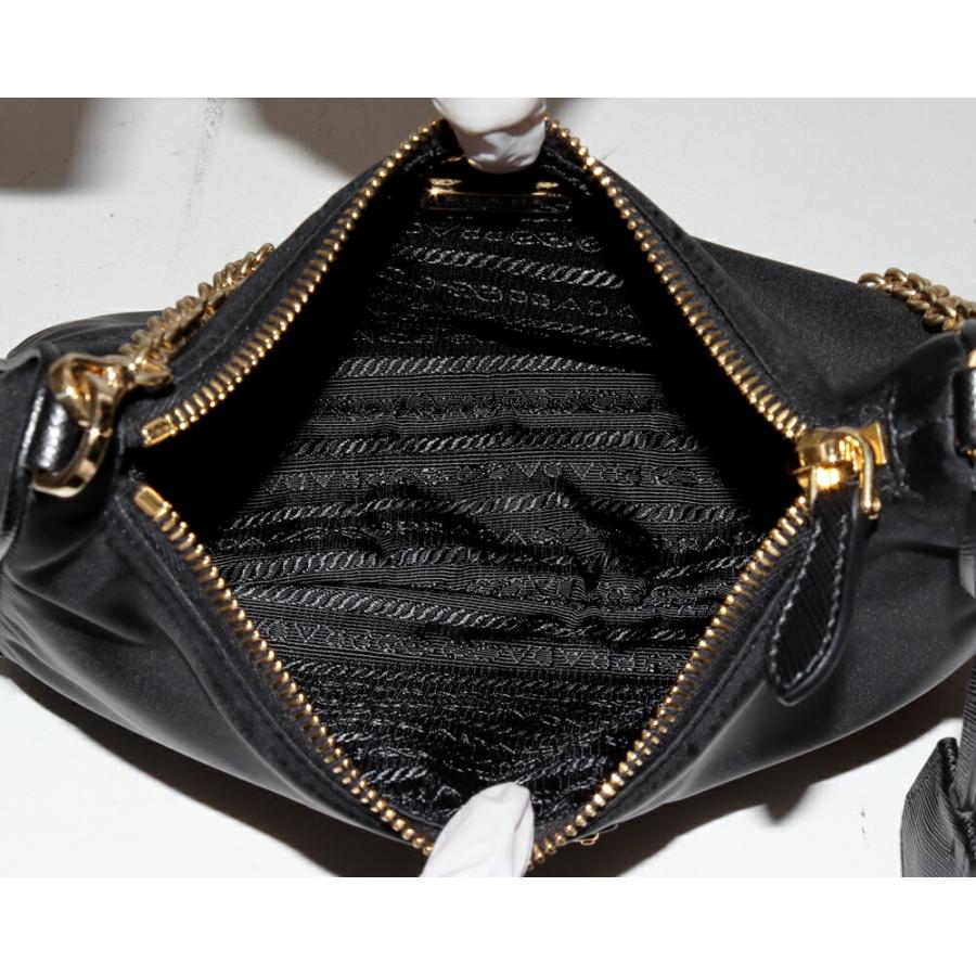 PRADA ショルダーバッグ 黒金チェーン 【公式通販】