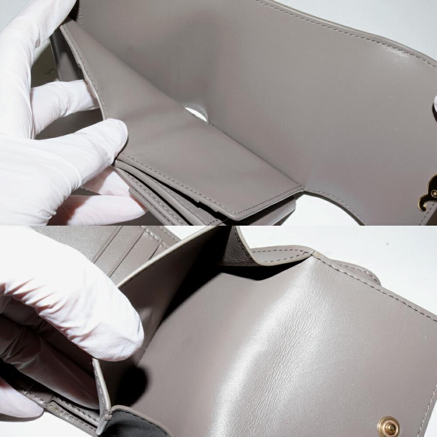 CELINE セリーヌ 三つ折り財布(小銭入れあり) トリオンフ
