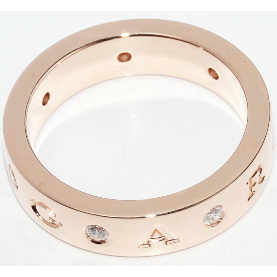 BVLGARI（ブルガリ） 指輪 K18PG ダイヤ7P ブルガリブルガリ ローマン