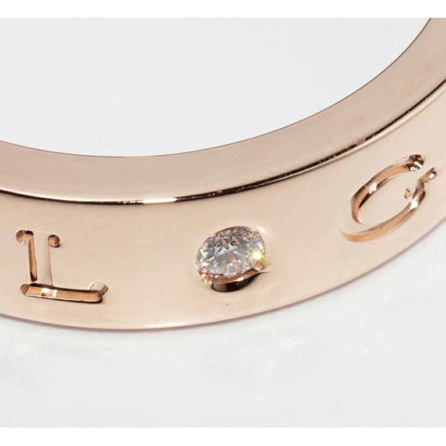 BVLGARI（ブルガリ） 指輪 K18PG ダイヤ7P ブルガリブルガリ ローマン