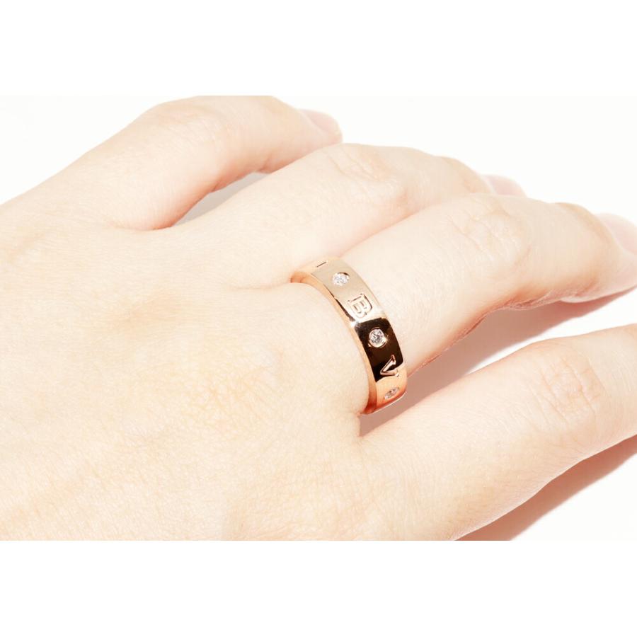 BVLGARI（ブルガリ） 指輪 K18PG ダイヤ7P ブルガリブルガリ ローマン