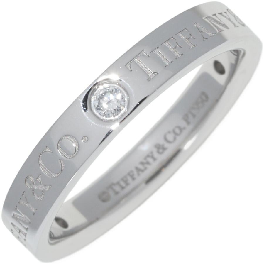 【土日限定値下げ】Tiffany & Co. フラットバンドリング 3P ダイヤ ティファニー Ot950 ダイヤ3P(0.07ct) T&CO.バンドリング フラット
