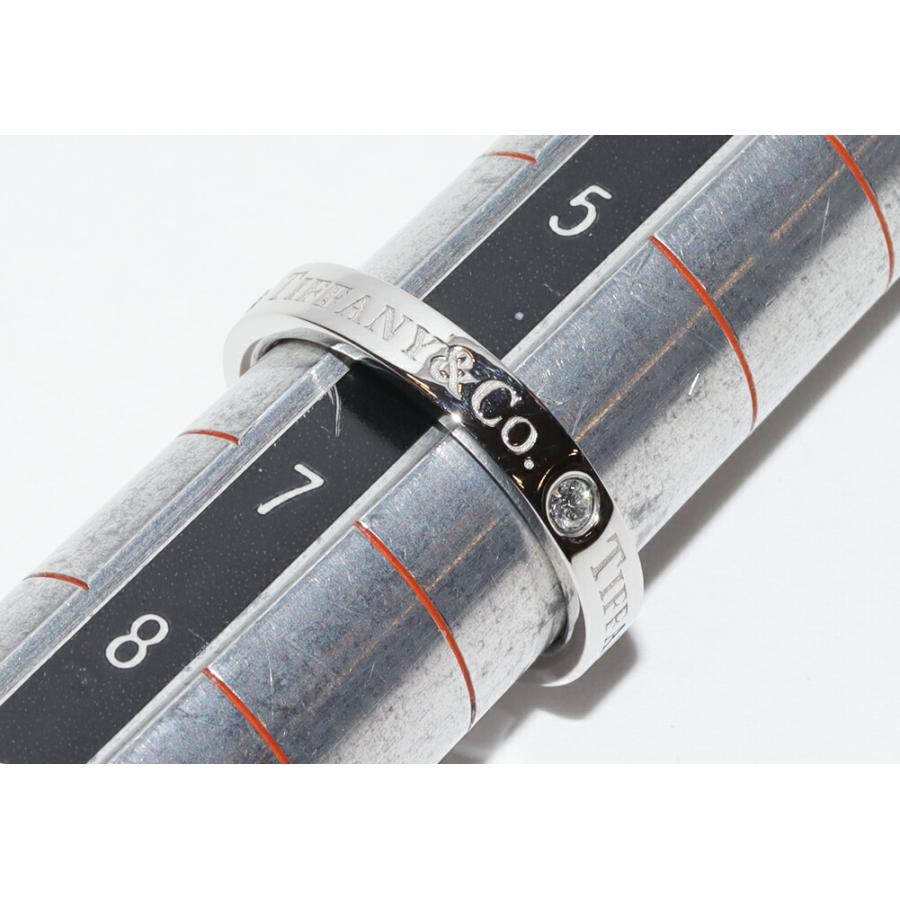 ティファニー Ot950 ダイヤ3P(0.07ct) T&CO.バンドリング フラット
