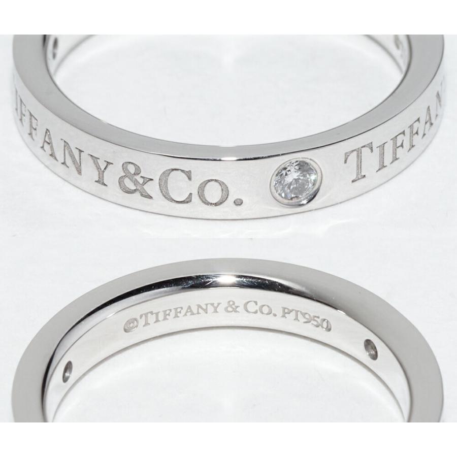ティファニー Ot950 ダイヤ3P(0.07ct) T&CO.バンドリング フラット