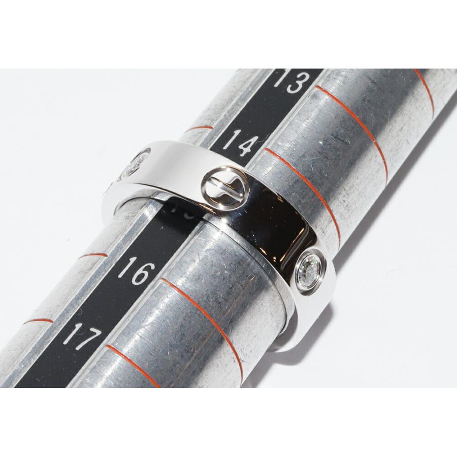 Cartier（カルティエ） K18WG ダイヤ3P(0.22ct) ラブリング ハーフ