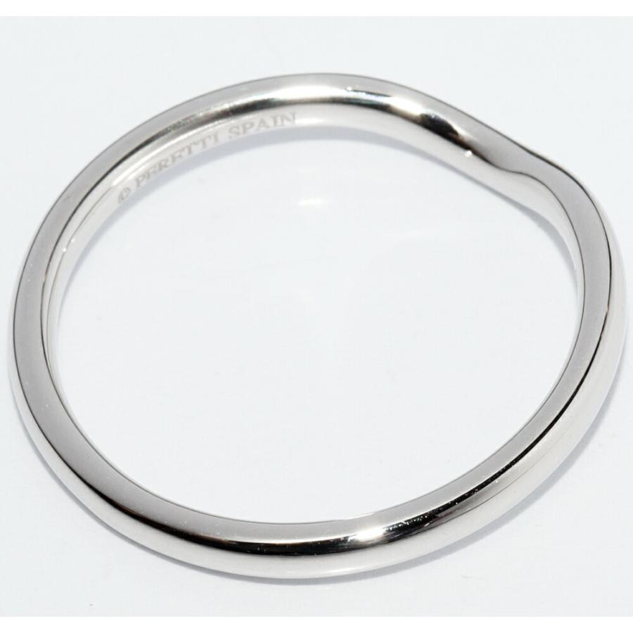 ティファニー 指輪 Pt950 カーブドバンドリング 幅2ミリ