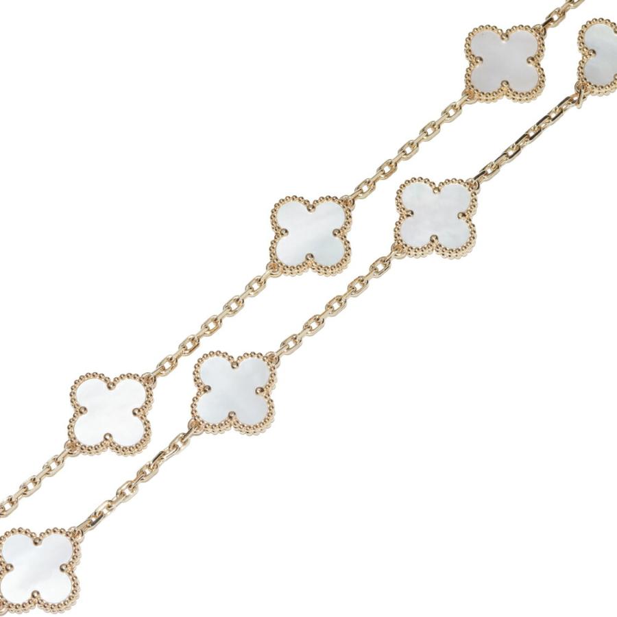 ヴァンクリーフ＆アーペル ネックレス K18YG マザーオブパール10P
