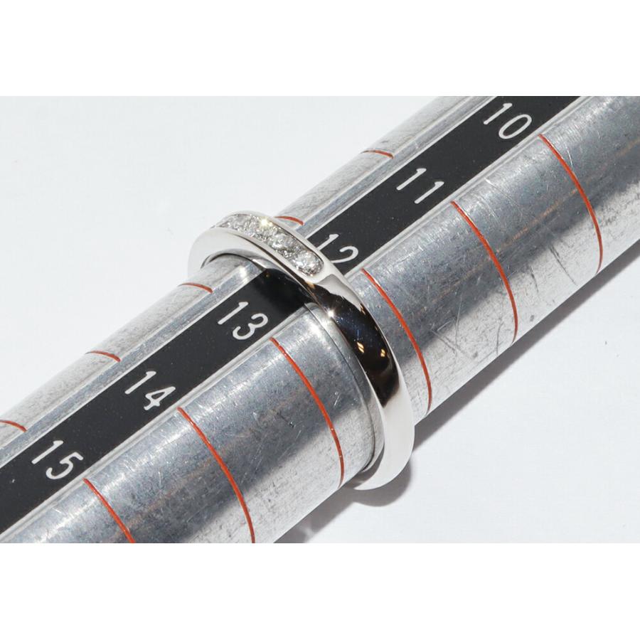 ティファニー 指輪 Pt950 ダイヤ11P(0.33ct) ハーフサークル チャネル 