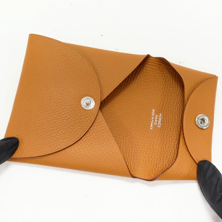 HERMES（エルメス） カードケース バスティア エプソン ゴールド