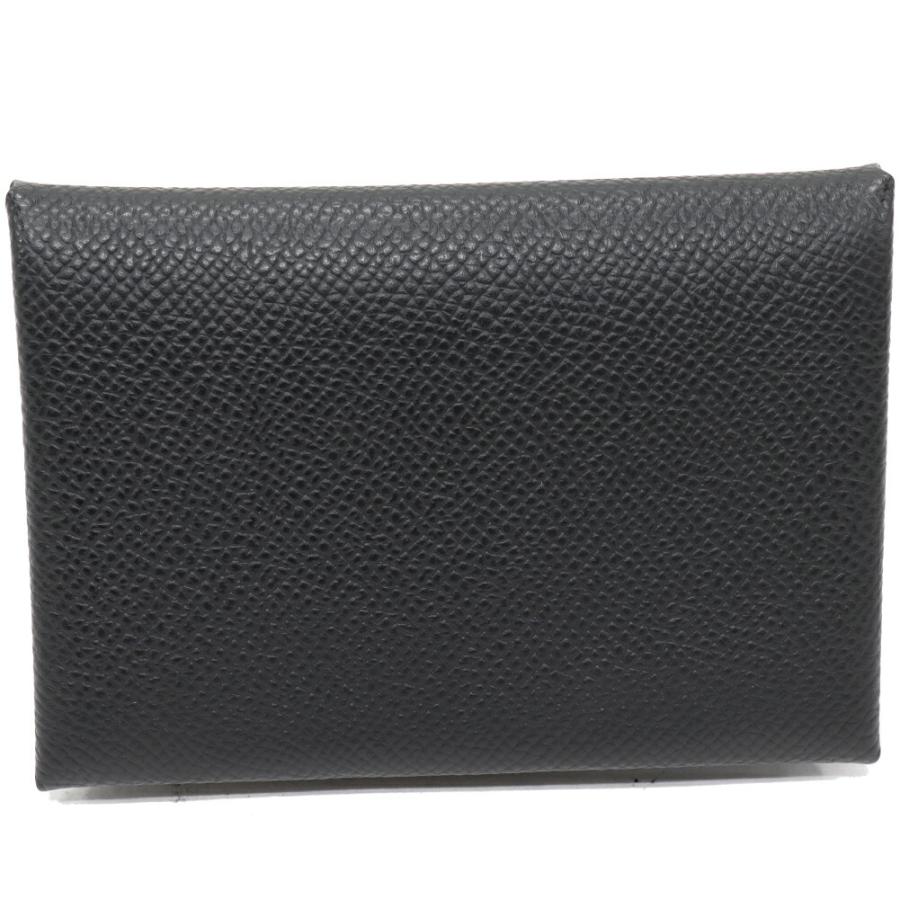 HERMES（エルメス） コインケース カルヴィ デュオ エプソン 黒