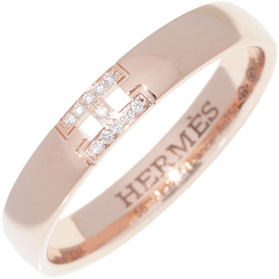 HERMES（エルメス） 指輪 K18PG ダイヤ11P(0.02ct) エヴァー