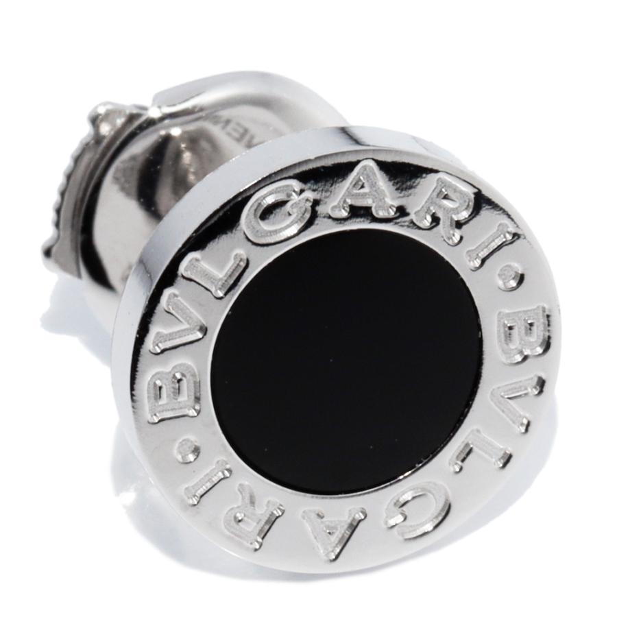 BVLGARI（ブルガリ） ピアス K18WG オニキス ブルガリブルガリ