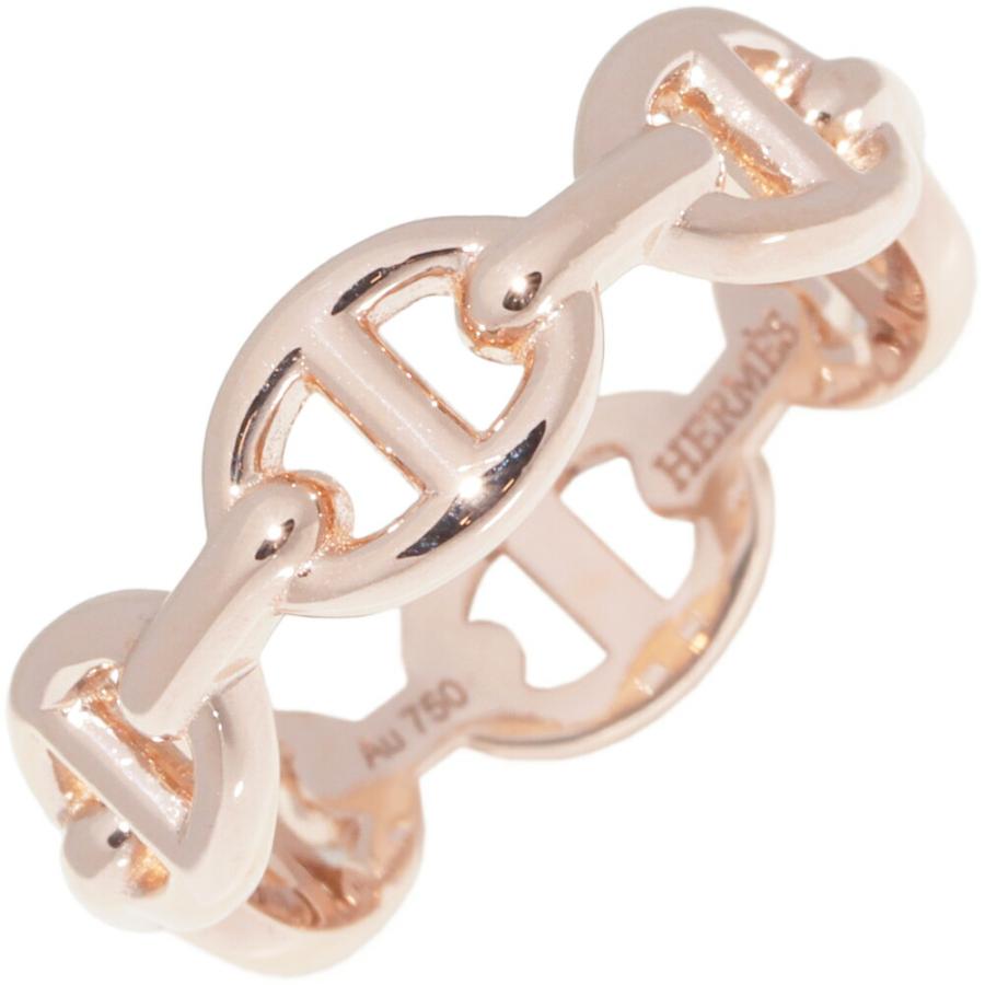 HERMES（エルメス） 指輪 K18PG シェーヌダンクル アンシェネリング PM