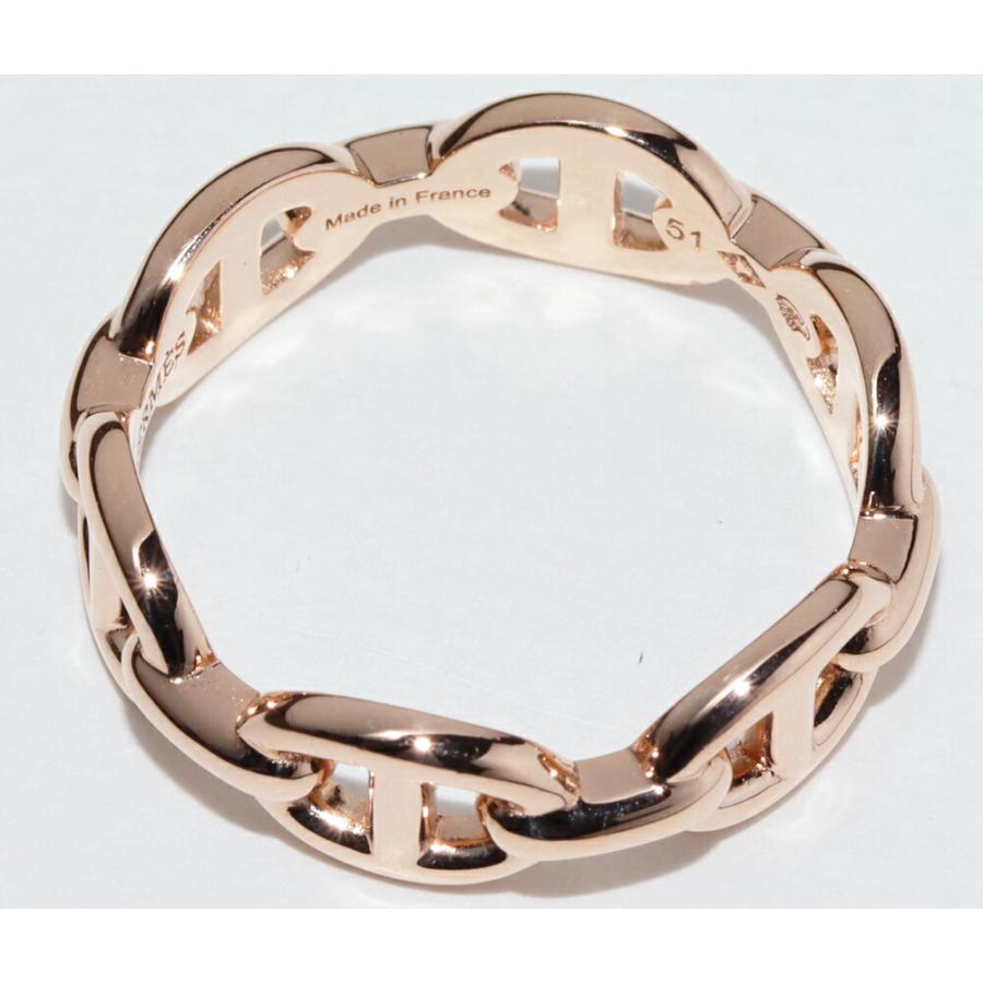 HERMES（エルメス） 指輪 K18PG シェーヌダンクル アンシェネリング PM