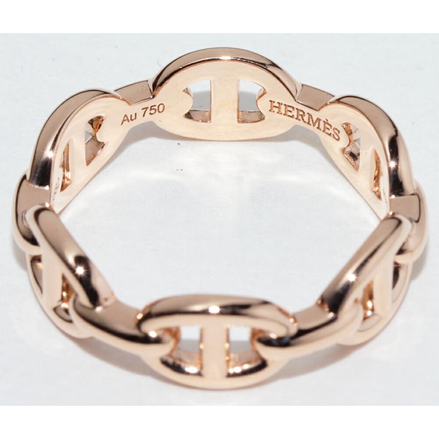 HERMES（エルメス） 指輪 K18PG シェーヌダンクル アンシェネリング PM