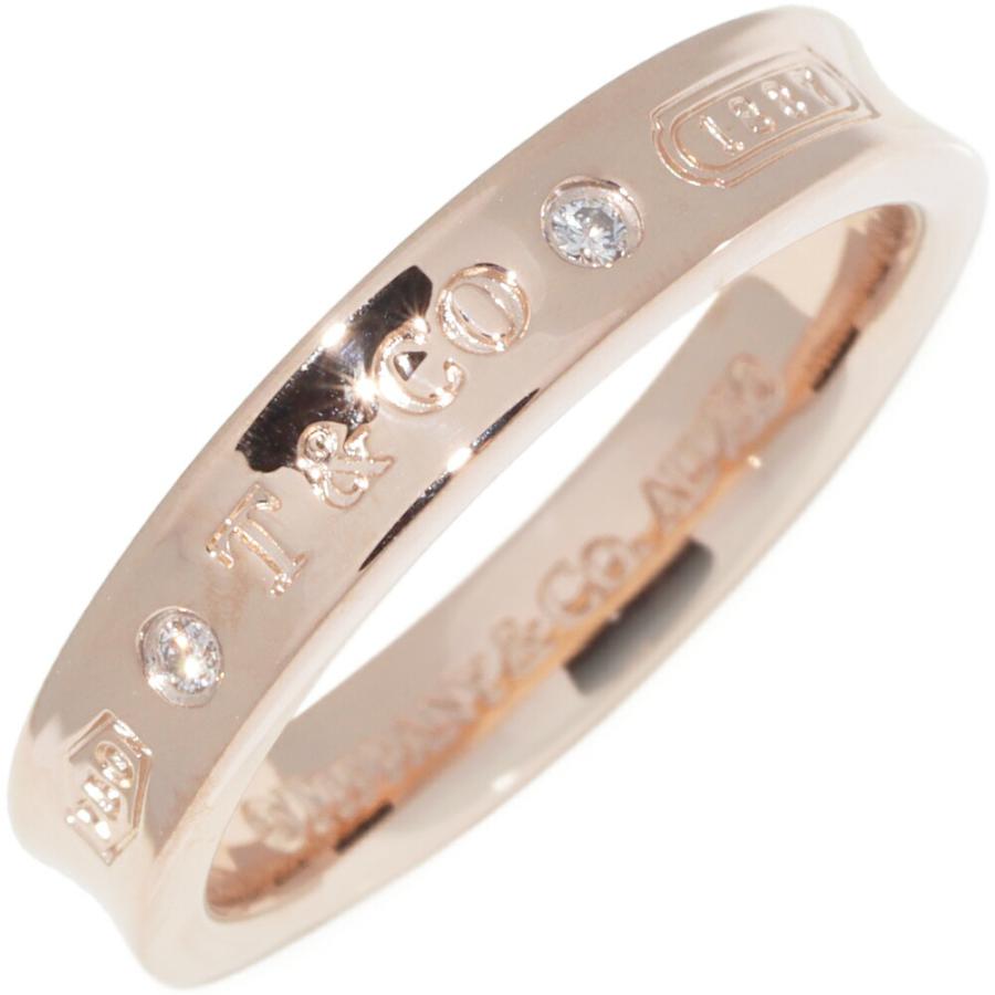 ティファニー 指輪 K18PG ダイヤ2P 1837 ナロー リング : たかみ質店