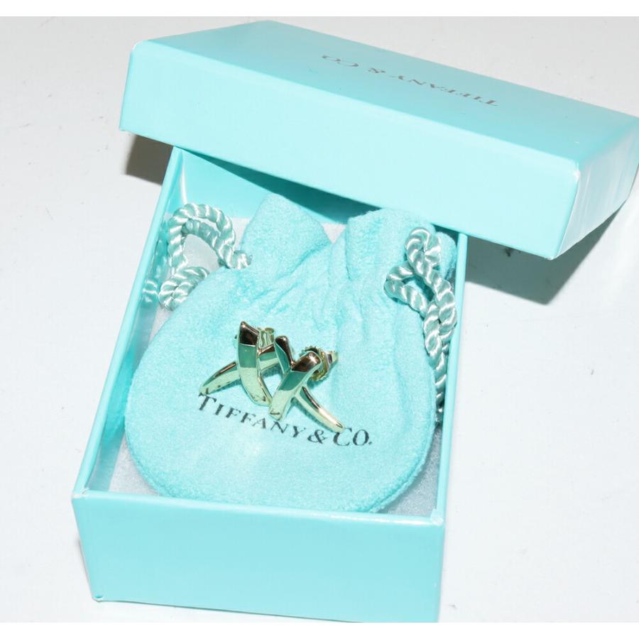 ティファニー ピアス K18YG パロマピカソ キス Xピアス : たかみ質店