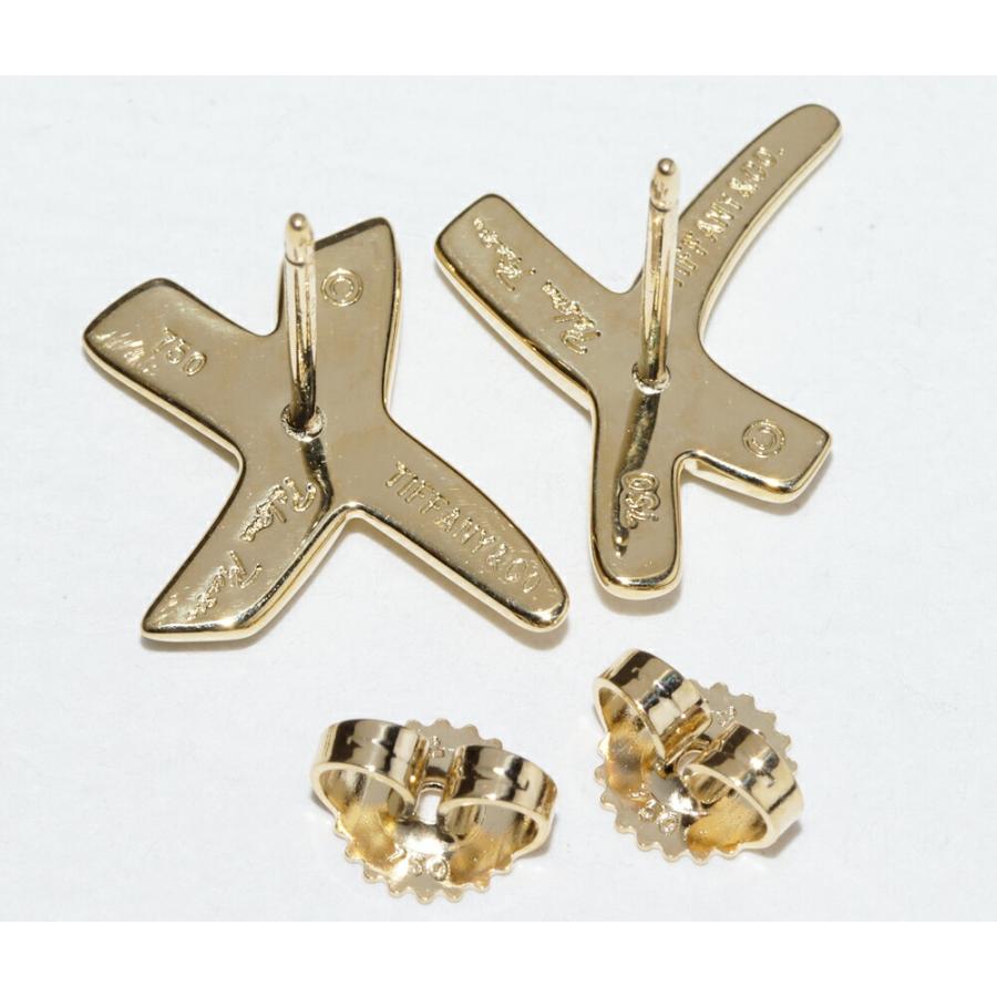 ティファニー ピアス K18YG パロマピカソ キス Xピアス : たかみ質店