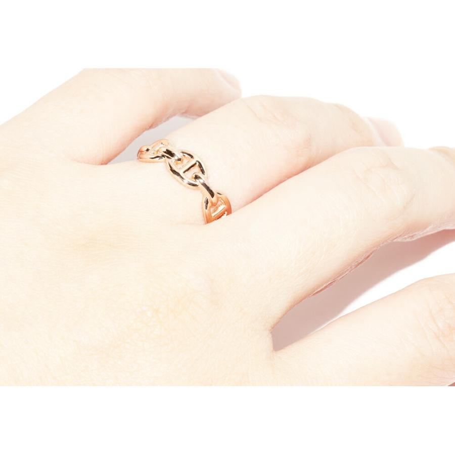 HERMES（エルメス） 指輪 K18PG シェーヌダンクル アンシェネ リング