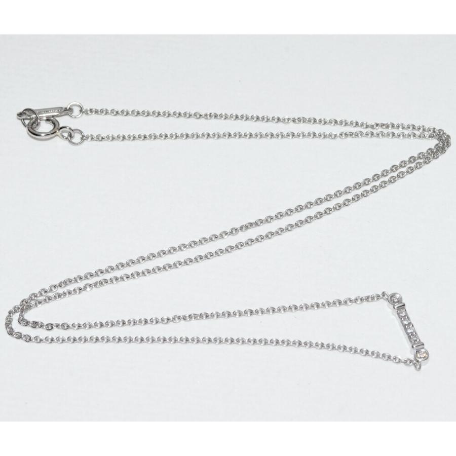 ティファニー ペンダントネックレス Pt950 ダイヤ計0.04ct フルール
