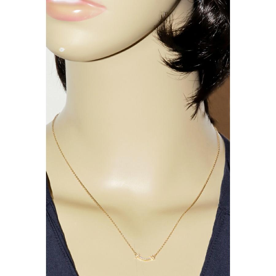 ティファニー ペンダントネックレス K18YG ダイヤ0.03ct Tスマイル