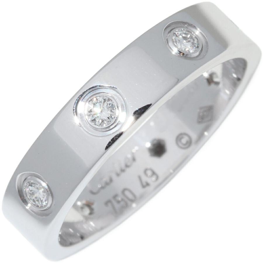 Cartier（カルティエ） K18WG ダイヤ8P(0.19ct) ラブリング スモール