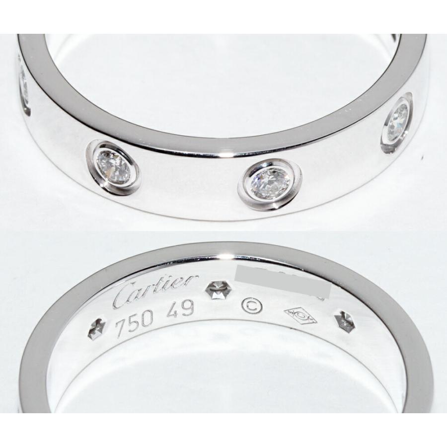 Cartier（カルティエ） K18WG ダイヤ8P(0.19ct) ラブリング スモール