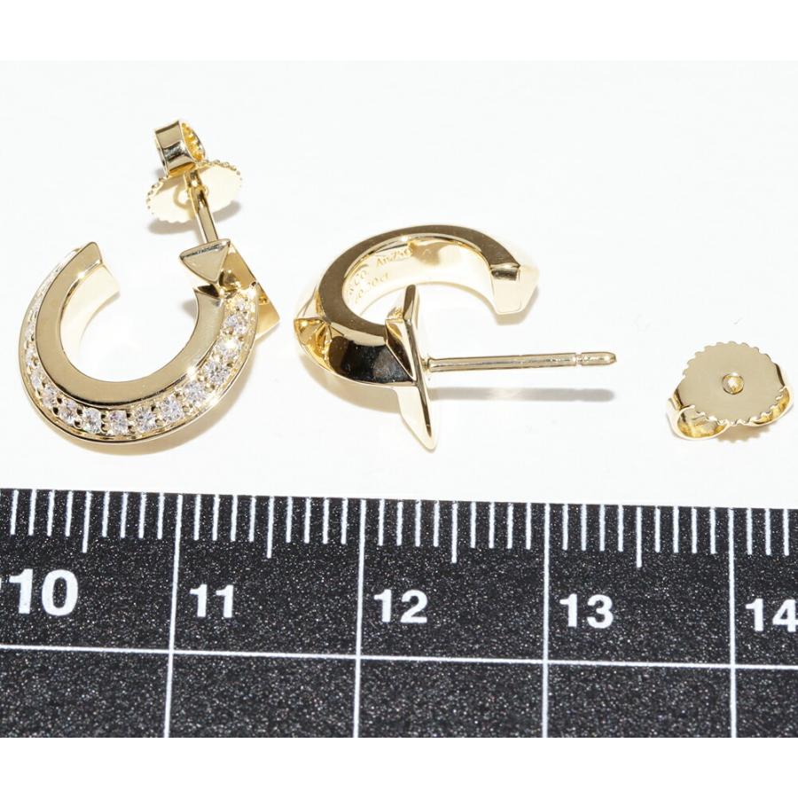 最終値引☆ティファニー☆新品未使用☆18金☆正規品本物☆ピアス☆片耳用 ティファニー ピアス K18YG ダイヤ0.40ct Tワン フープピアス : たかみ